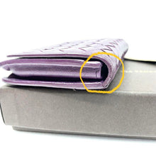 Load image into Gallery viewer, BOTTEGA VENETA Bottega Veneta Card Case Business Card Holder Purple 

