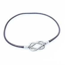 Load image into Gallery viewer, HERMES Hermes Leather Bracelet Attachment Choker Bracelet 2 Rows 
